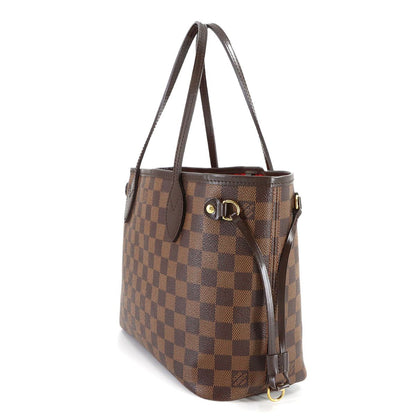 Louis Vuitton Damier Neverfull PM Tote Ebene Gold Brown — view 3