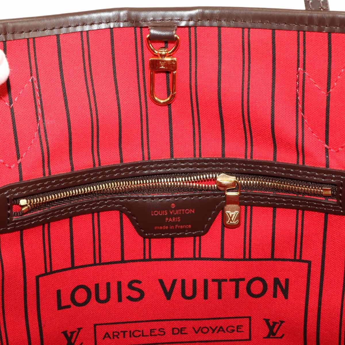 Louis Vuitton Damier Neverfull PM Tote Ebene Gold Brown — view 8