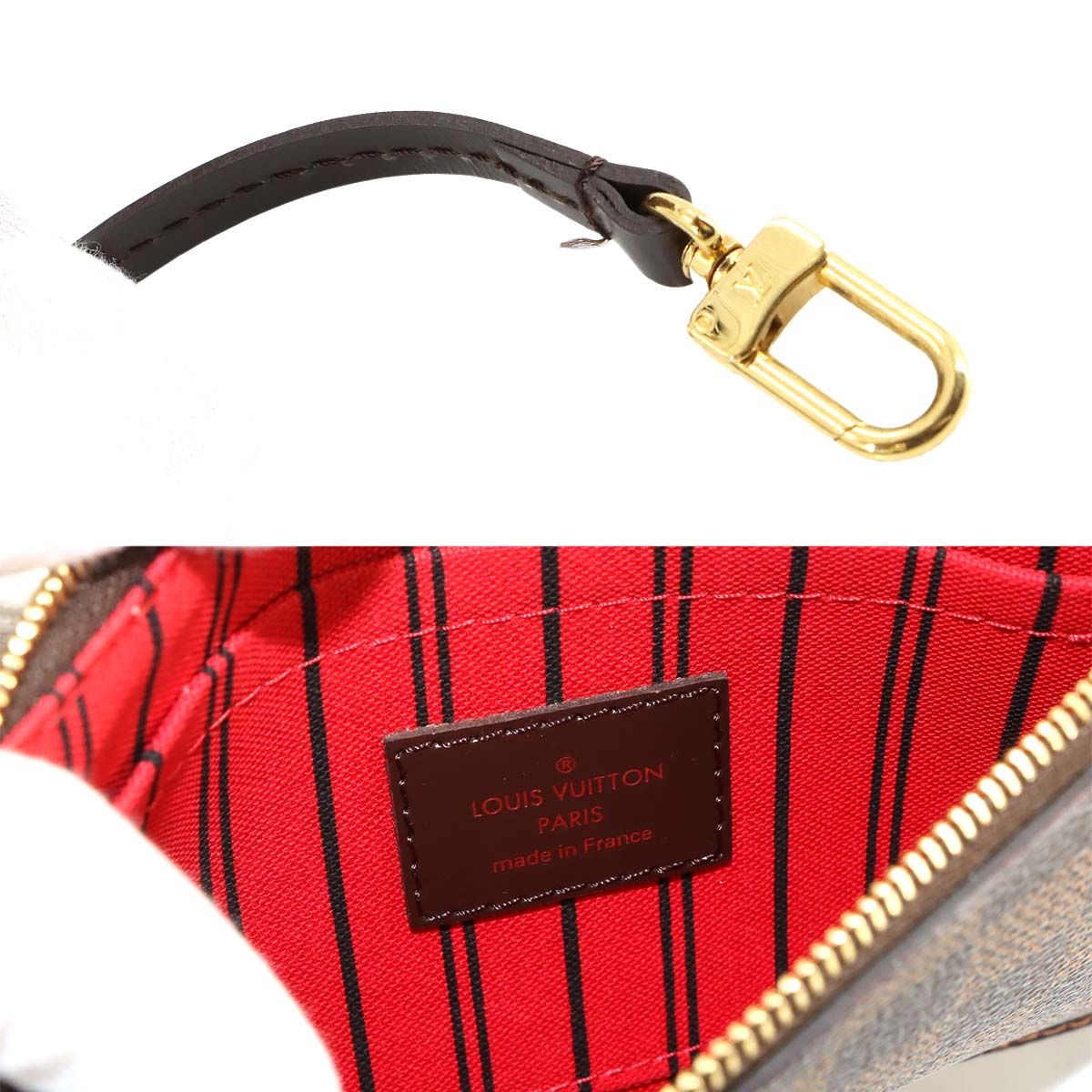 Louis Vuitton Damier Neverfull PM Tote Ebene Gold Brown — view 9