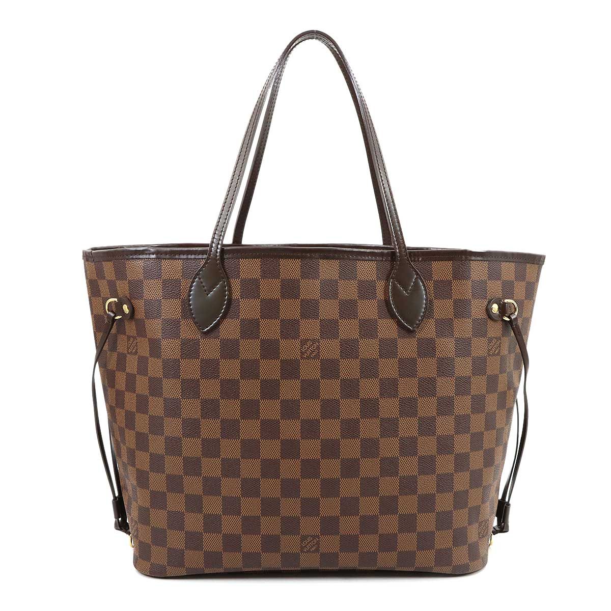 Louis Vuitton Damier Neverfull MM Tote Ebene Cerise Brown — view 2