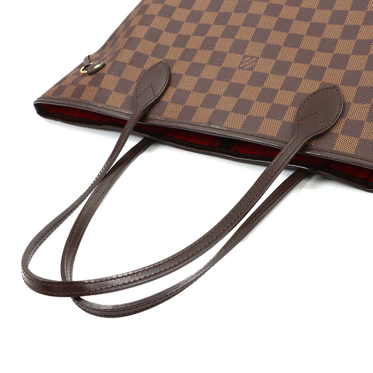 Louis Vuitton Damier Neverfull MM Tote Ebene Cerise Brown — view 5