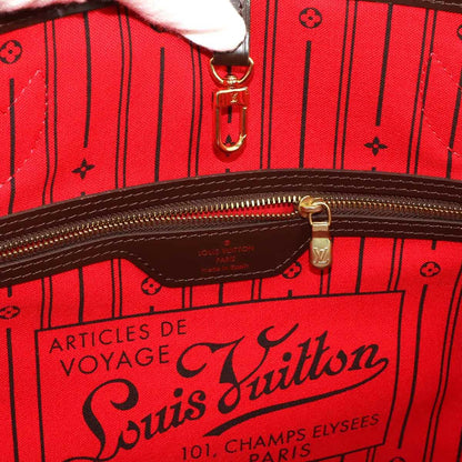 Louis Vuitton Damier Neverfull MM Tote Ebene Cerise Brown — view 7