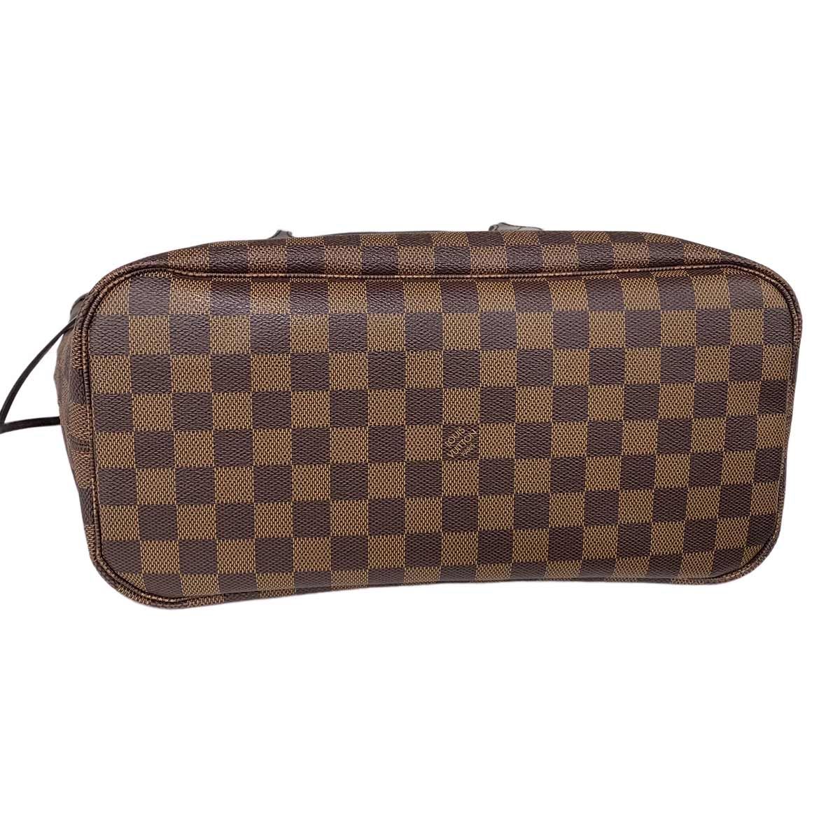 Louis Vuitton Damier Neverfull MM Tote Ebene Cerise Brown — view 4