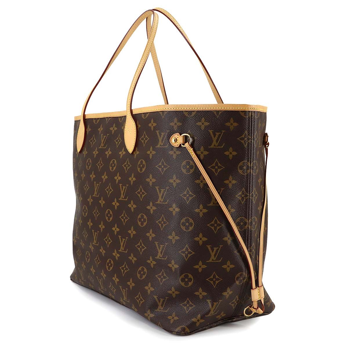 Louis Vuitton Monogram Neverfull GM Tote Brown Gold — view 3