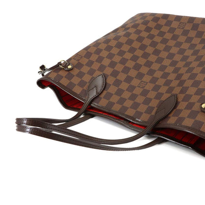 Louis Vuitton Damier Neverfull MM Tote Ebene Cerise Brown — view 5