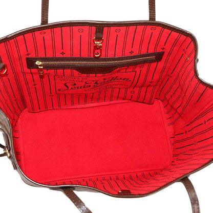 Louis Vuitton Damier Neverfull MM Tote Ebene Cerise Brown — view 6