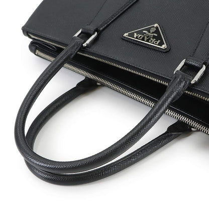 Prada 2-Way Tote Shoulder Bag Saffiano Leather Black — view 5