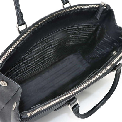 Prada 2-Way Tote Shoulder Bag Saffiano Leather Black — view 6