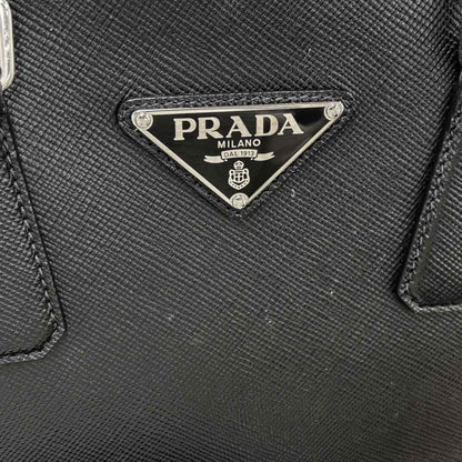 Prada 2-Way Tote Shoulder Bag Saffiano Leather Black — view 8