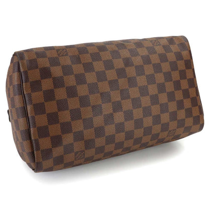 Louis Vuitton Damier Speedy 30 Hand Bag Ebene Brown Gold — view 4