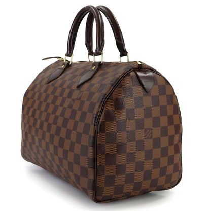 Louis Vuitton Damier Speedy 30 Hand Bag Ebene Brown Gold — view 3