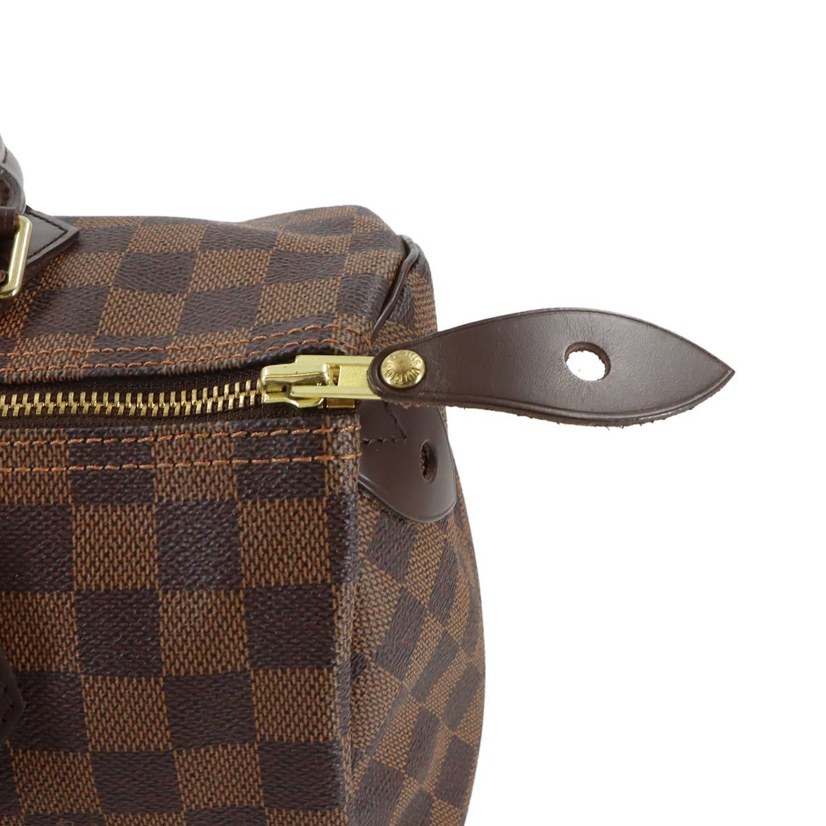 Louis Vuitton Damier Speedy 30 Hand Bag Ebene Brown Gold — view 9