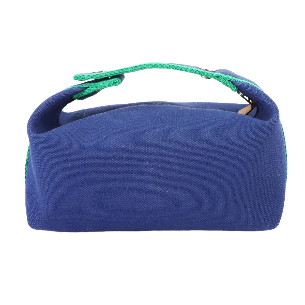 Hermes Bride-a-Brac PM Hand Bag Toilet Ash Blue Marine Green Silver — view 2