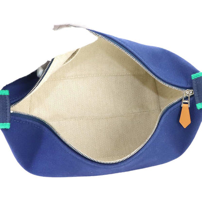 Hermes Bride-a-Brac PM Hand Bag Toilet Ash Blue Marine Green Silver — view 6