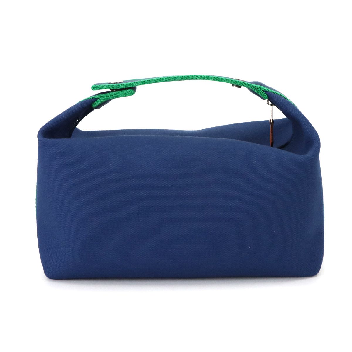 Hermes Bride-a-Brac GM Hand Bag Toilet Ash Blue Marine Green Silver — view 2