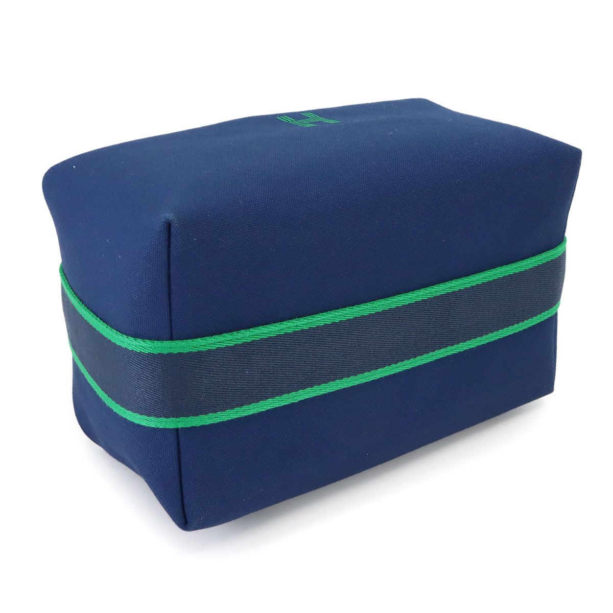 Hermes Bride-a-Brac GM Hand Bag Toilet Ash Blue Marine Green Silver — view 4
