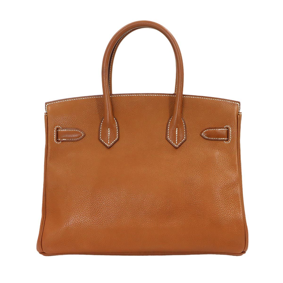 Hermes Birkin 30 Barenia Faubourg Fauve Hand Bag Silver — view 2