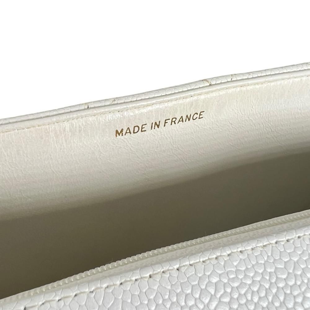 Chanel Shoulder Bag Diana 25 Chain Crossbody CC Logo White — view 6
