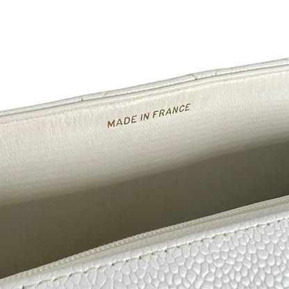 Chanel Shoulder Bag Diana 25 Chain Crossbody CC Logo White — view 6