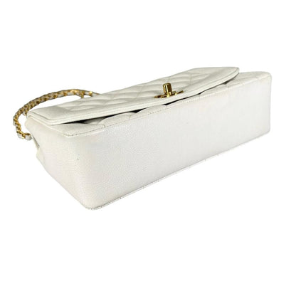 Chanel Shoulder Bag Diana 25 Chain Crossbody CC Logo White — view 3