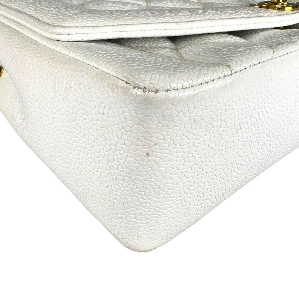 Chanel Shoulder Bag Diana 25 Chain Crossbody CC Logo White — view 9