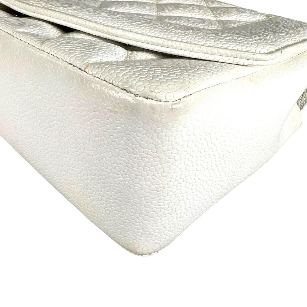 Chanel Shoulder Bag Diana 25 Chain Crossbody CC Logo White — view 8