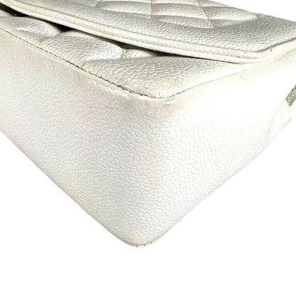 Chanel Shoulder Bag Diana 25 Chain Crossbody CC Logo White — view 8