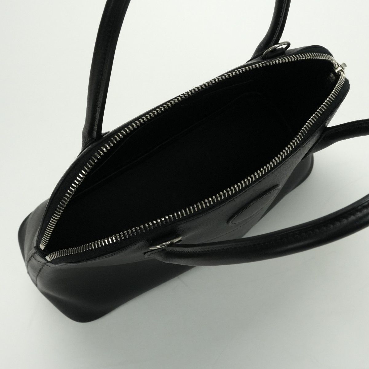 Hermes Bolide 27 Tote Gray Noir Black Silver — view 6