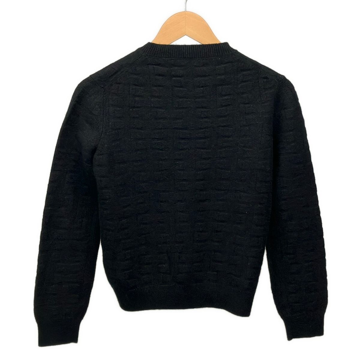 Hermes Long Sleeve Sweater 38 M Black Crew Neck Ash — view 2