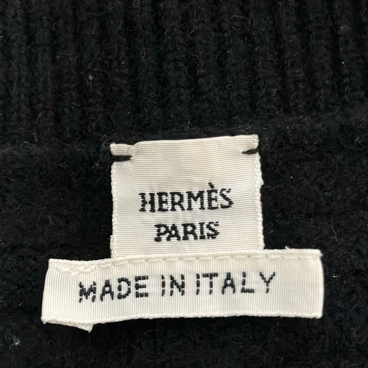 Hermes Long Sleeve Sweater 38 M Black Crew Neck Ash — view 3