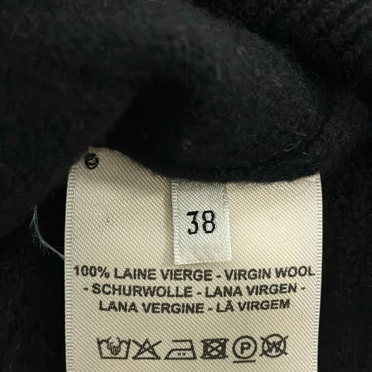 Hermes Long Sleeve Sweater 38 M Black Crew Neck Ash — view 5