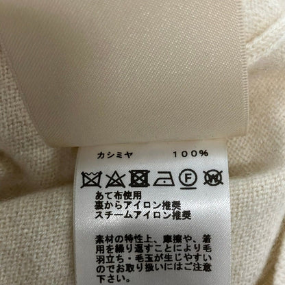 Hermes Long Sleeve Sweater 38 M Ivory Crew Neck Cashmere Lift — view 4