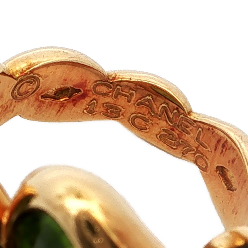Chanel Clover Peridot Tanzanite Ring 18k Yellow Gold — view 4