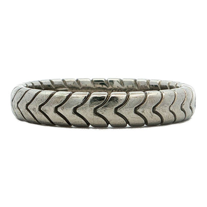 Bvlgari Spiga Ring 59 Platinum — view 2