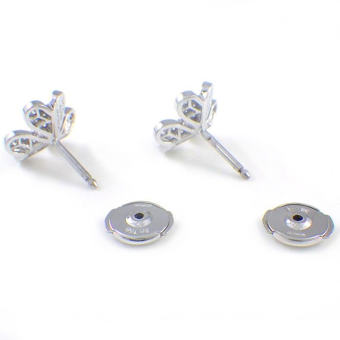 Van Cleef & Arpels Earrings Frivole Mini Pave Round Cut 50 Points Diamond Total — view 2