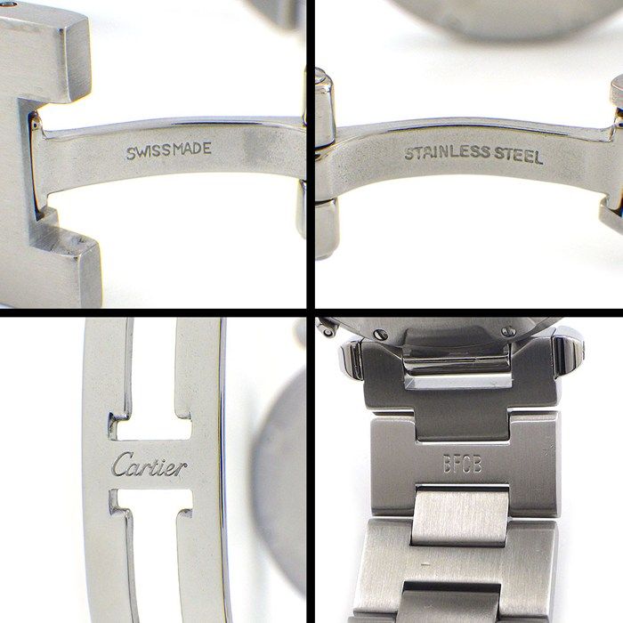 Cartier Watch Pasha C Guilloche Salmon Pink Dial Date SS Automatic Winding — view 5