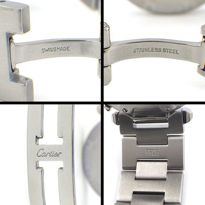 Cartier Watch Pasha C Guilloche Salmon Pink Dial Date SS Automatic Winding — view 5