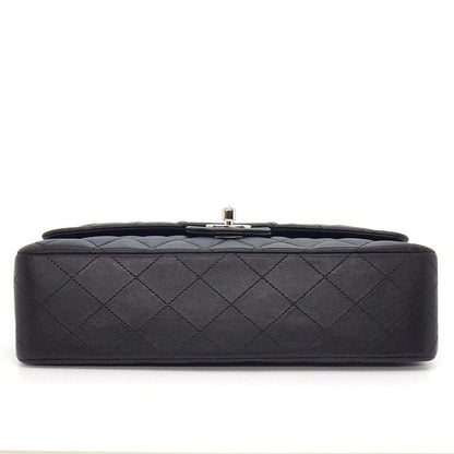 Chanel Shoulder Bag 11.12 Classic Quilted 25 Black Bordeaux Lambskin — view 4