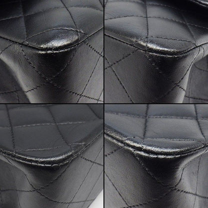 Chanel Shoulder Bag 11.12 Classic Quilted 25 Black Bordeaux Lambskin — view 7