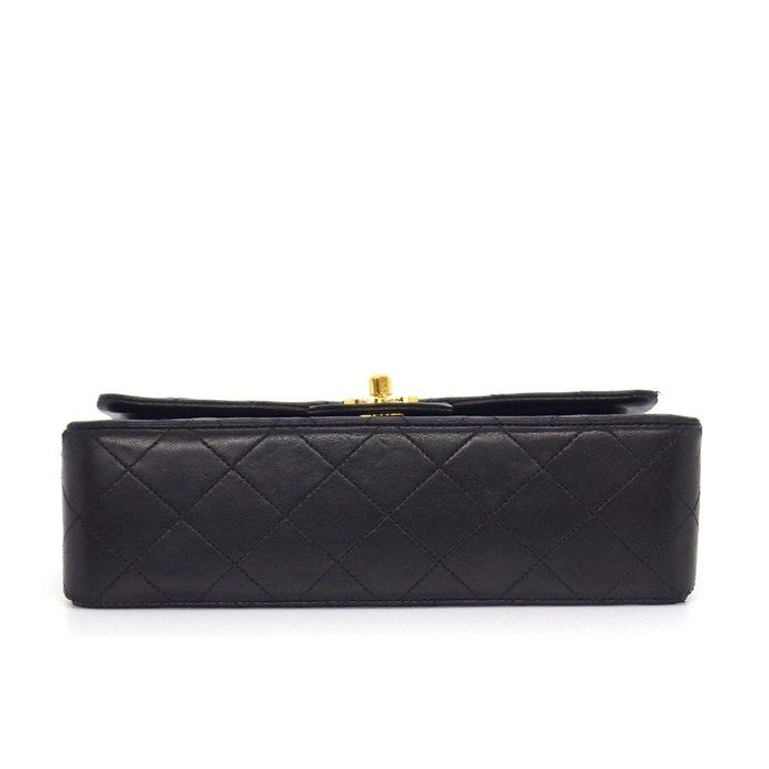 Chanel Shoulder Bag Quilted 23 Classic Small Black Bordeaux Lambskin — view 4