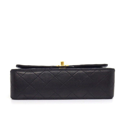 Chanel Shoulder Bag Quilted 23 Classic Small Black Bordeaux Lambskin — view 4