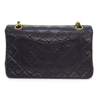 Chanel Shoulder Bag Quilted 23 Classic Small Black Bordeaux Lambskin — view 2
