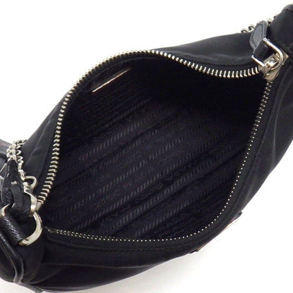 Prada Shoulder Bag Re Edition Re-Nylon Black Red Recycled Polyamide Saffiano — view 5