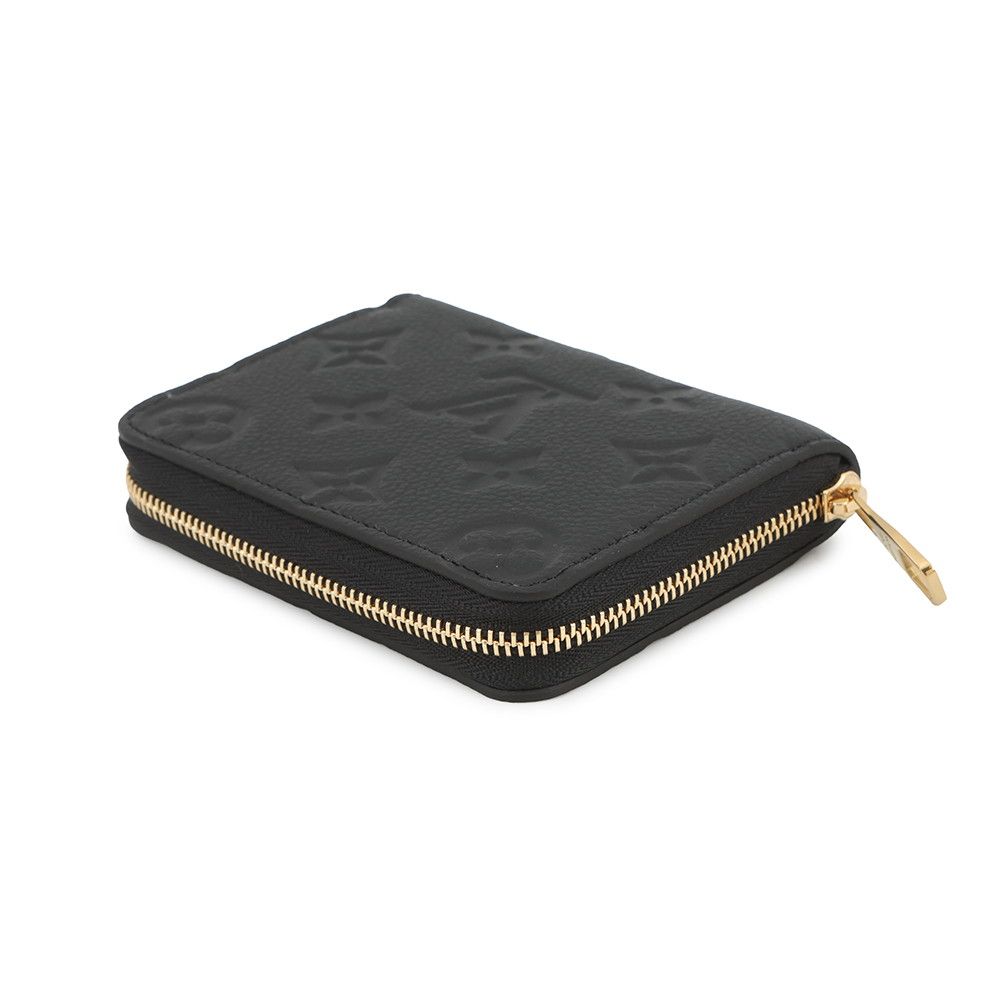 Louis Vuitton Coin Case Monogram Empreinte Zippy Purse Wallet Black — view 2