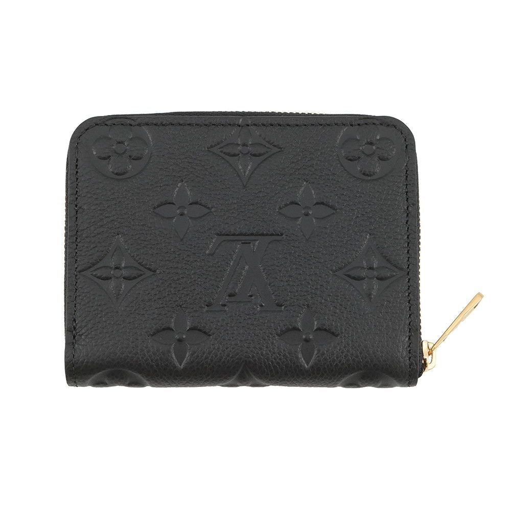 Louis Vuitton Coin Case Monogram Empreinte Zippy Purse Wallet Black — view 3