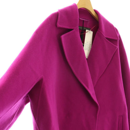 Max Mara Marina Rinaldi Cucito a Mano Coat Che Star Outer Wool 42 Purple — view 3