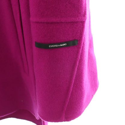 Max Mara Marina Rinaldi Cucito a Mano Coat Che Star Outer Wool 42 Purple — view 5