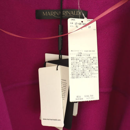 Max Mara Marina Rinaldi Cucito a Mano Coat Che Star Outer Wool 42 Purple — view 6