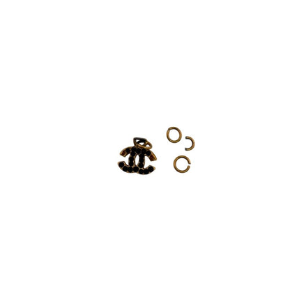 Chanel Line Stone CC Logo Ring Gold — view 2
