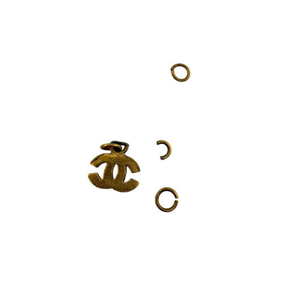 Chanel Line Stone CC Logo Ring Gold — view 3